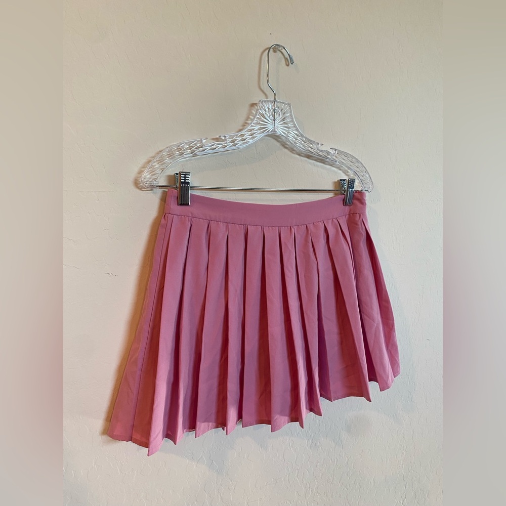 Pink Lilly Pleated Tennis Skirt